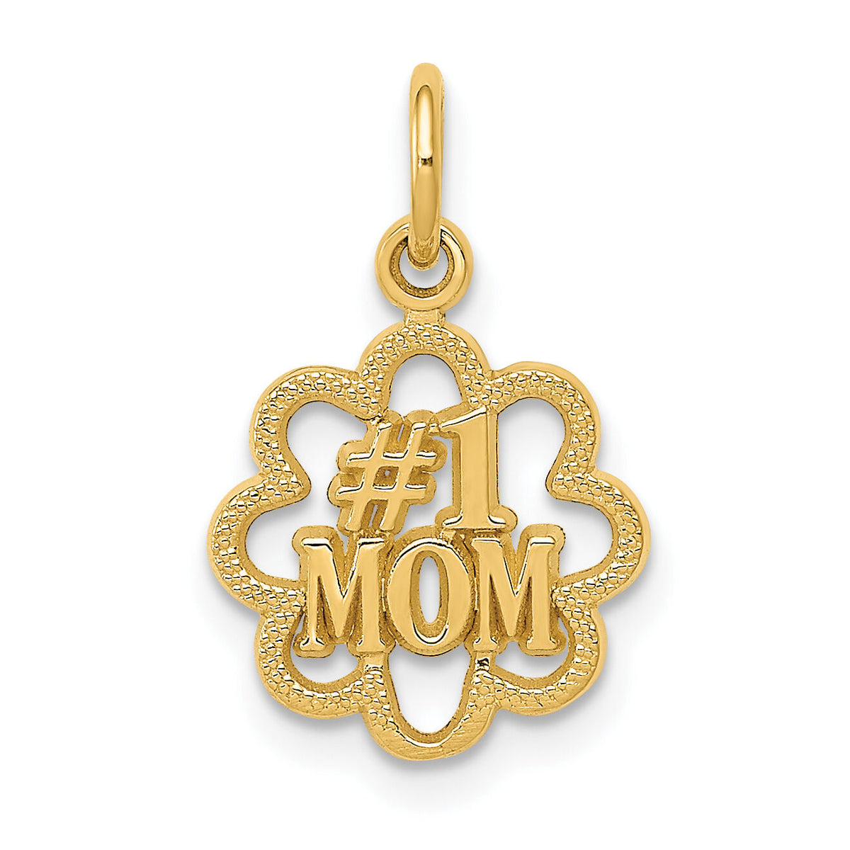 14k #1 MOM Charm-C1683