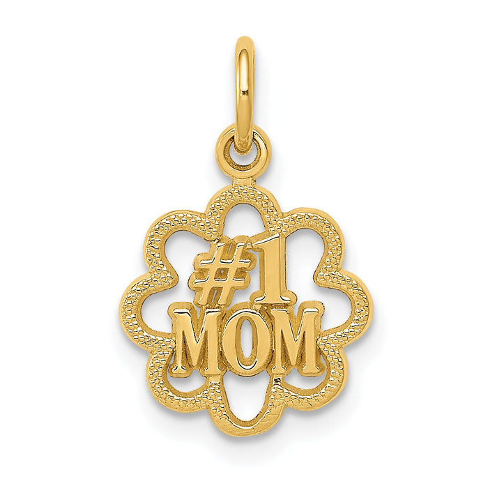 14k #1 MOM Charm-C1683