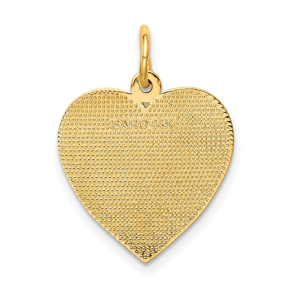 14k GRANDMA Heart Charm-C1709
