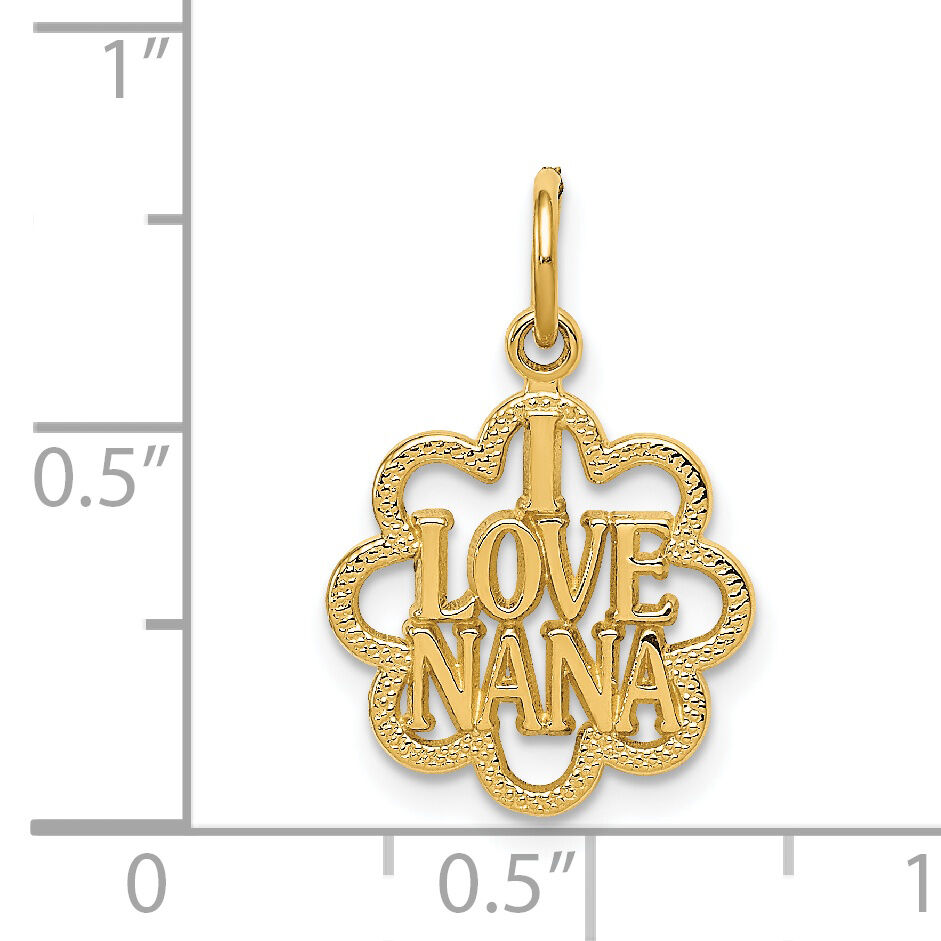 14k I LOVE NANA Charm-C1710
