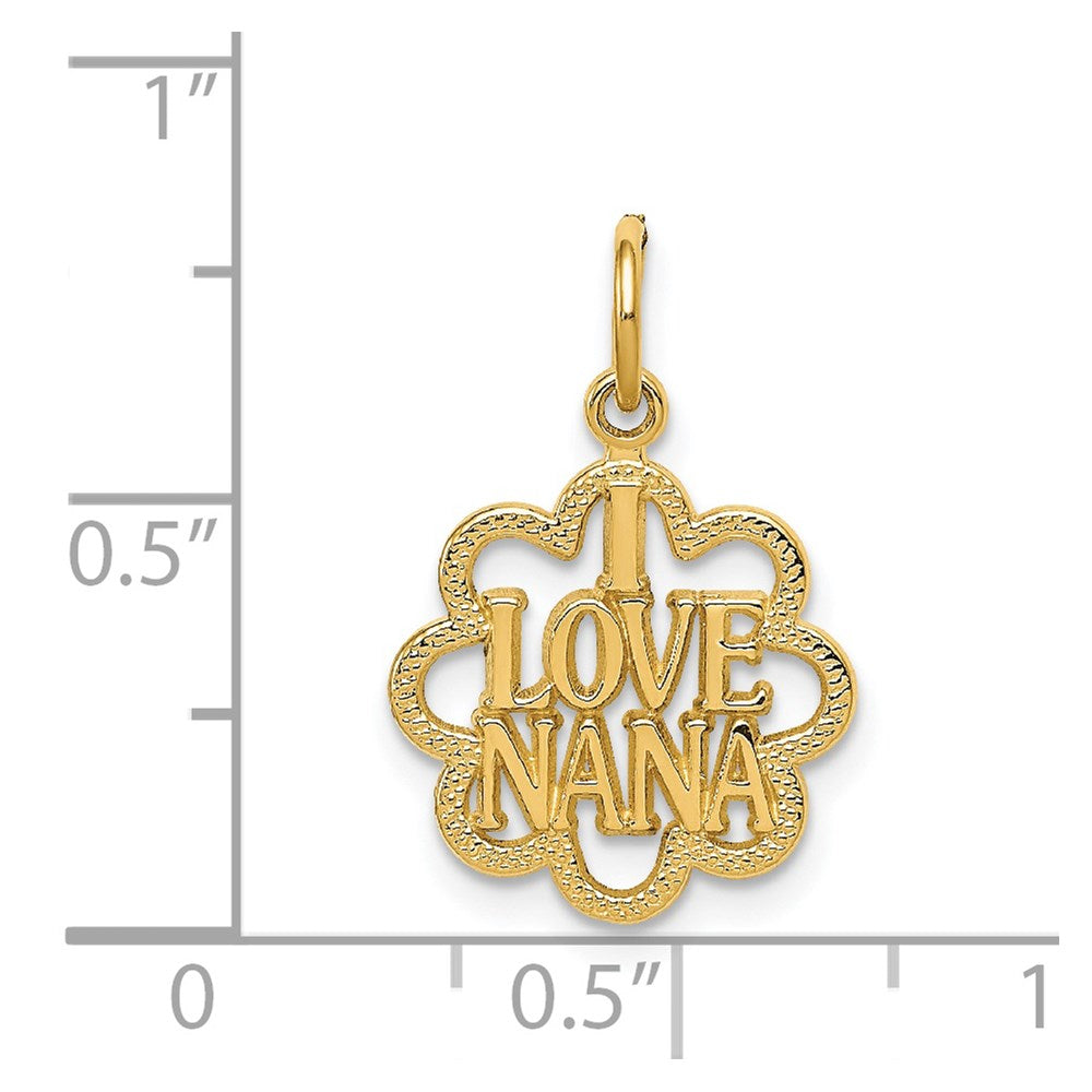 14k I LOVE NANA Charm-C1710
