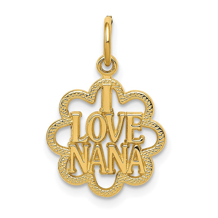 14k I LOVE NANA Charm-C1710