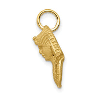 14k Satin D/C King Tut Charm-C1736