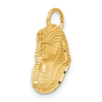 14k Satin D/C King Tut Charm-C1736