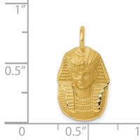 14k Satin D/C King Tut Charm-C1736