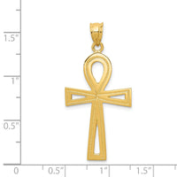 14k Ankh Cross Charm-C174