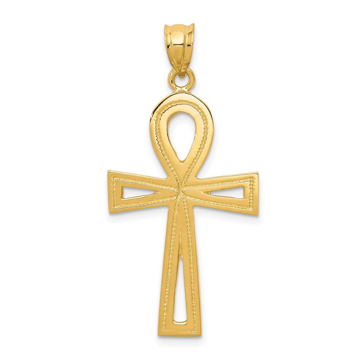 14k Ankh Cross Charm-C174
