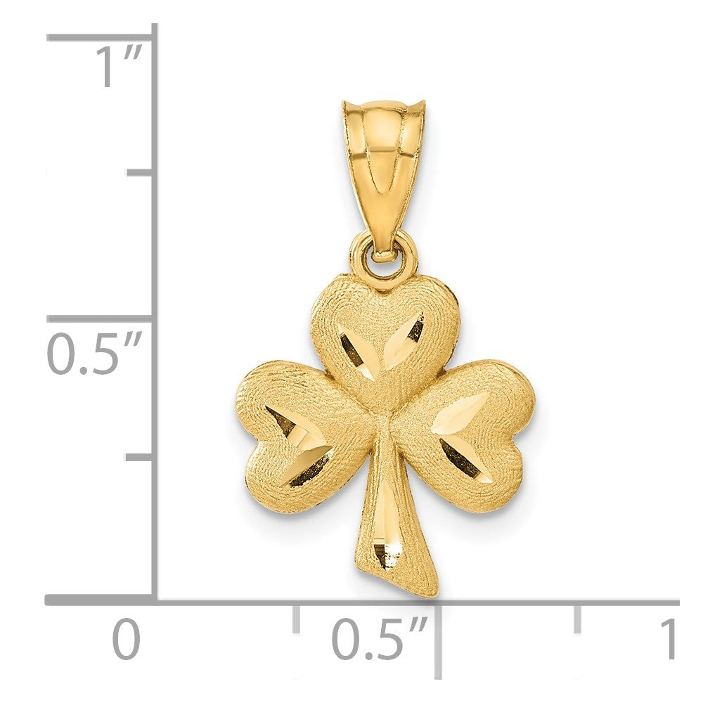 14k Shamrock Charm-C1741