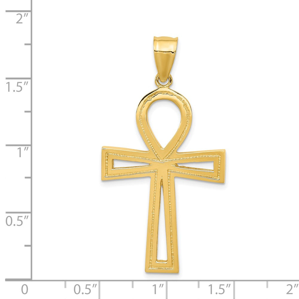 14k Ankh Cross Pendant-C175