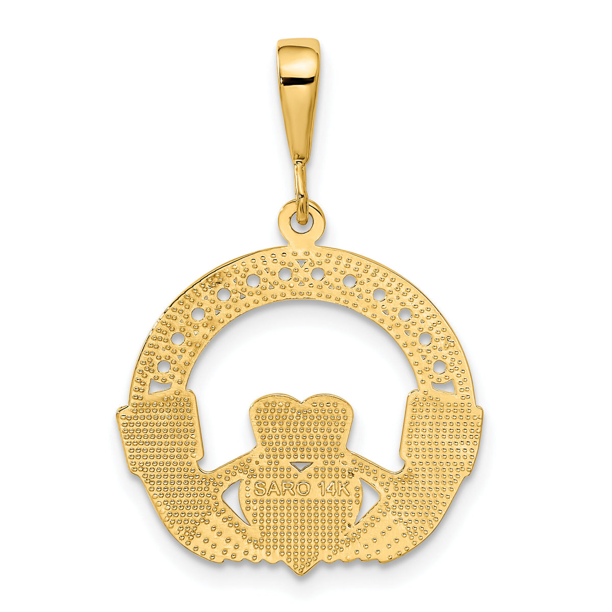 14k Claddagh Pendant-C1754