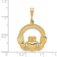 14k Claddagh Pendant-C1754
