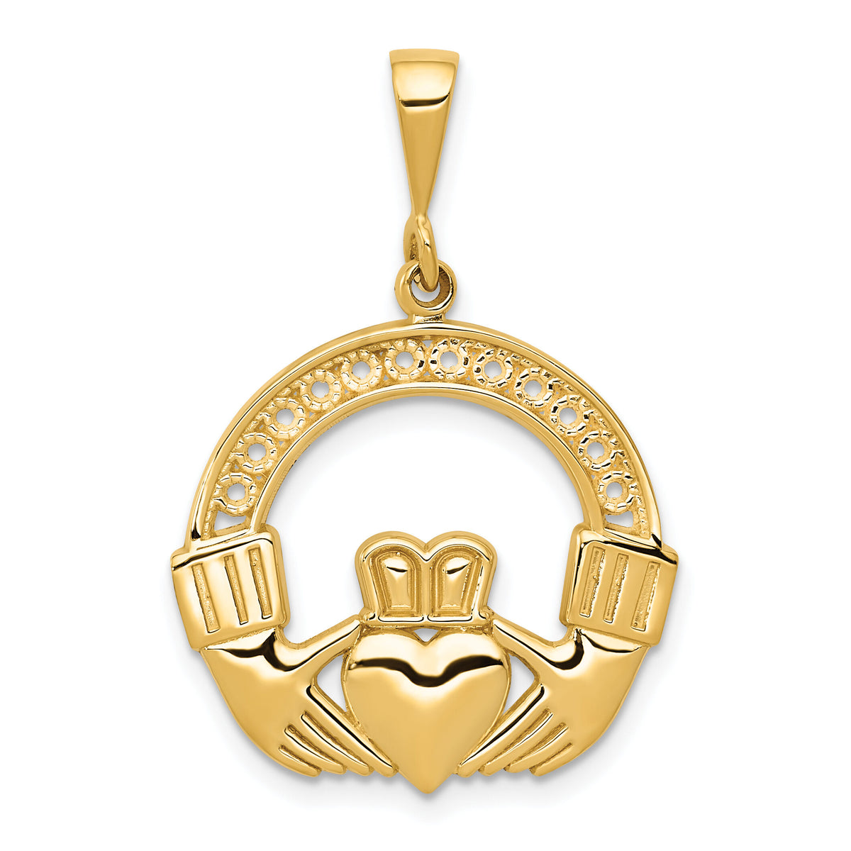14k Claddagh Pendant-C1754