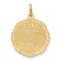 14k RN Registered Nurse Disc Charm-C1786