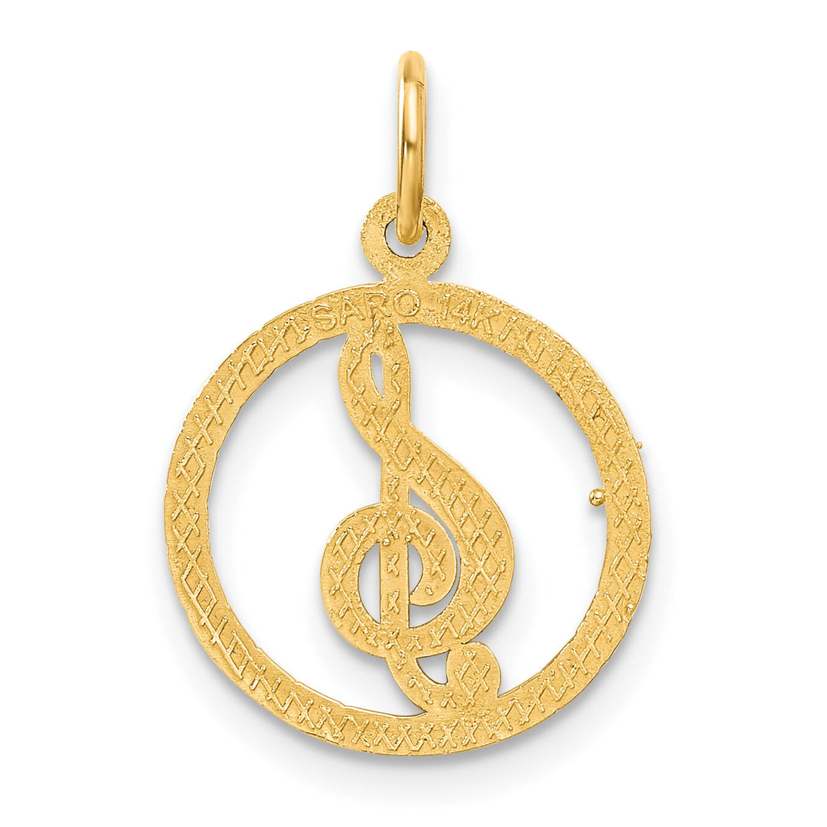 14k Treble Clef Charm-C1791