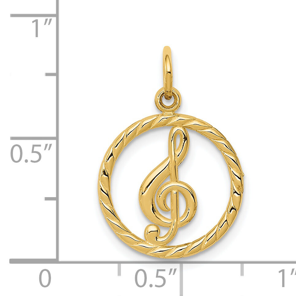 14k Treble Clef Charm-C1791