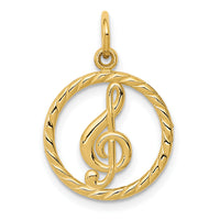 14k Treble Clef Charm-C1791