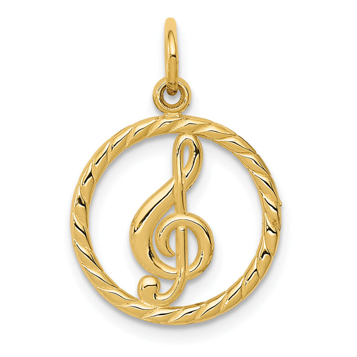 14k Treble Clef Charm-C1791