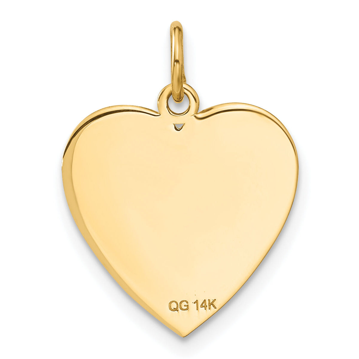 14k Flag Heart Charm-C1798