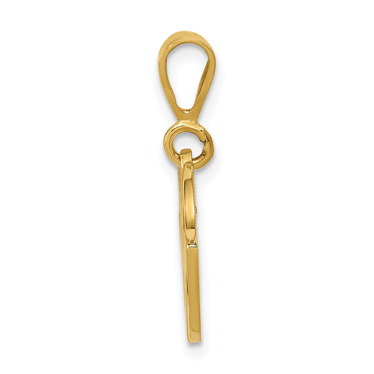 14k Racing Flags Pendant-C1878