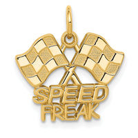 14K Racing Flags SPEED FREAK Charm-C1879