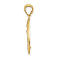 14k Polished Angel Charm-C1899