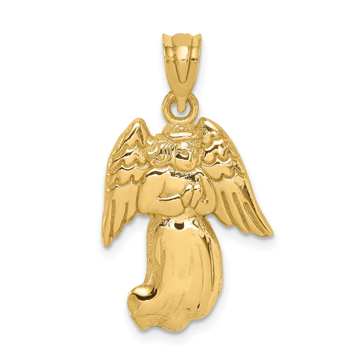 14k Polished Angel Charm-C1899