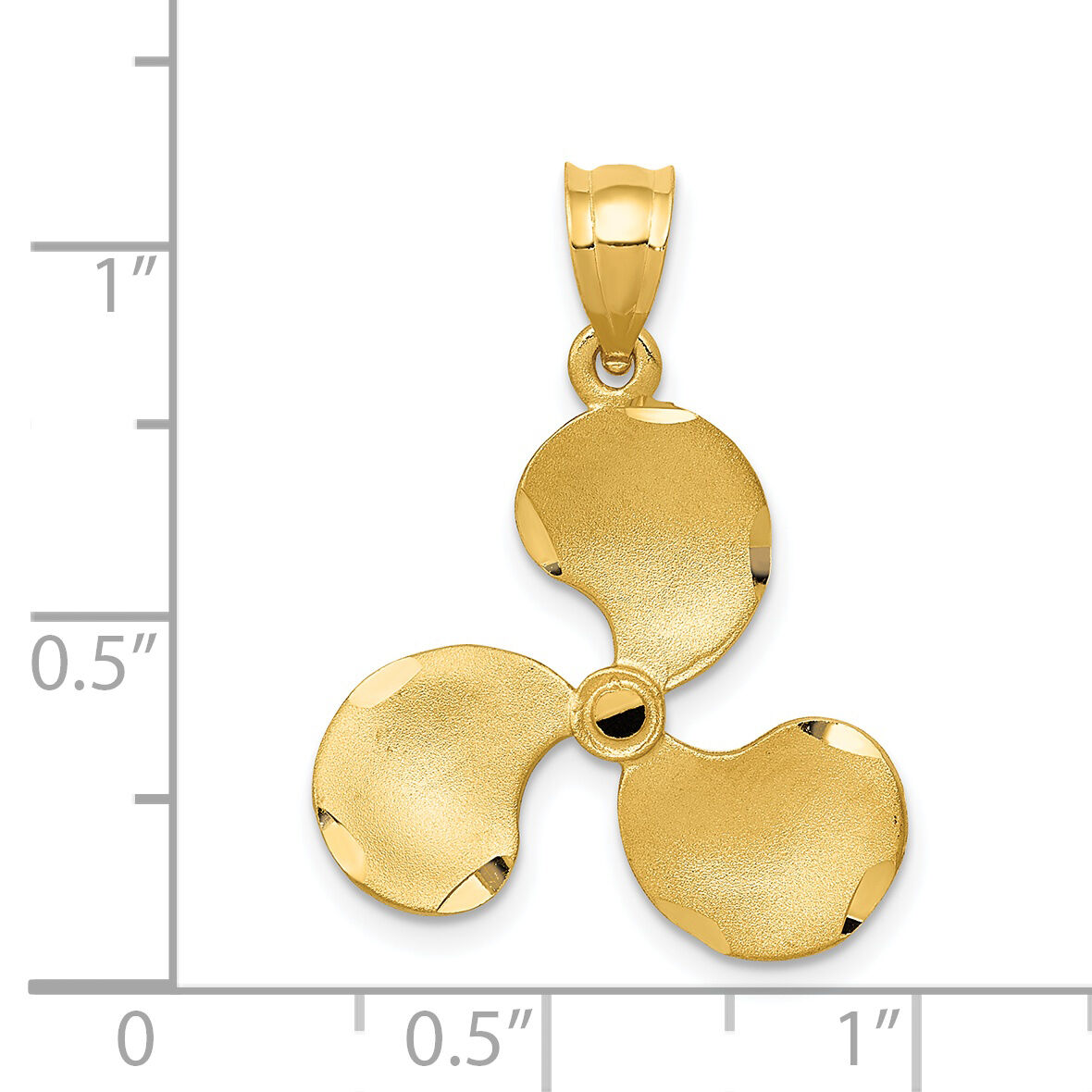 14k Propeller Pendant-C1910