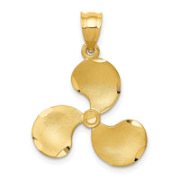 14k Propeller Pendant-C1910