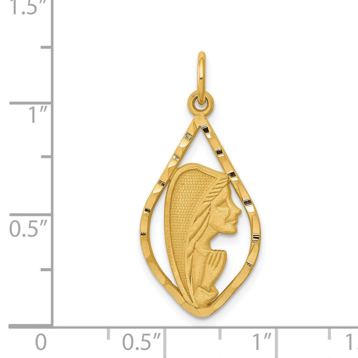 14k Blessed Mary Charm-C1919