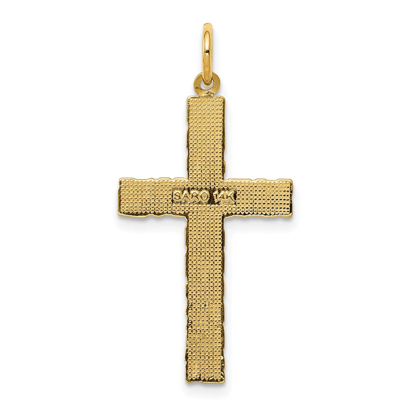 14k Nugget Style Cross Pendant-C1920