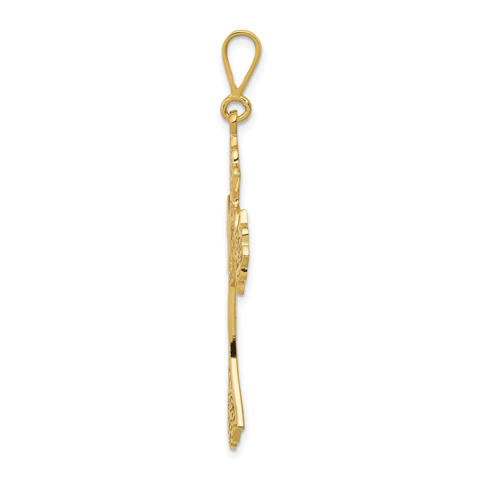 14k Celtic Cross Pendant-C1936
