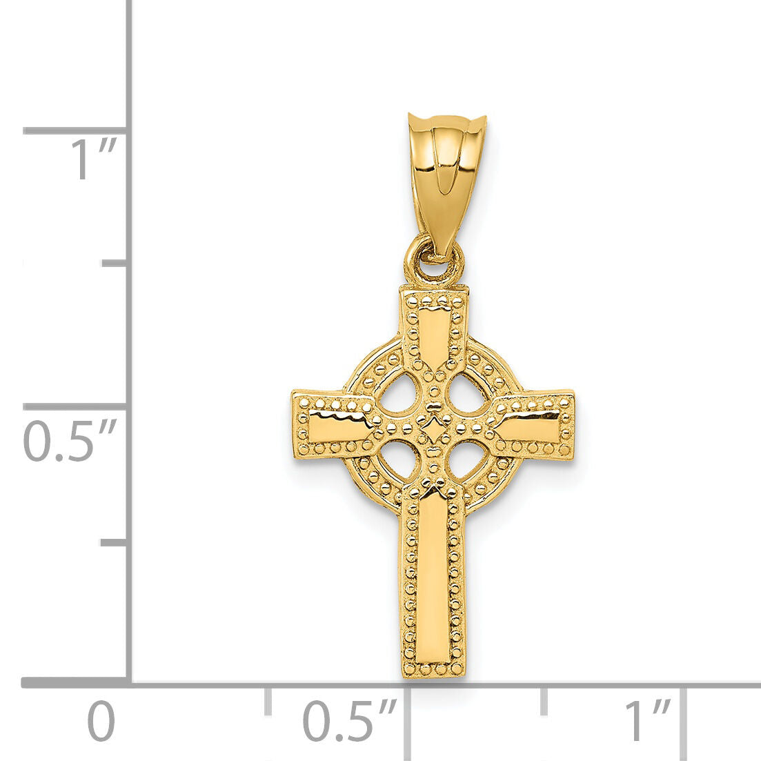 14k Celtic Cross Pendant-C1939
