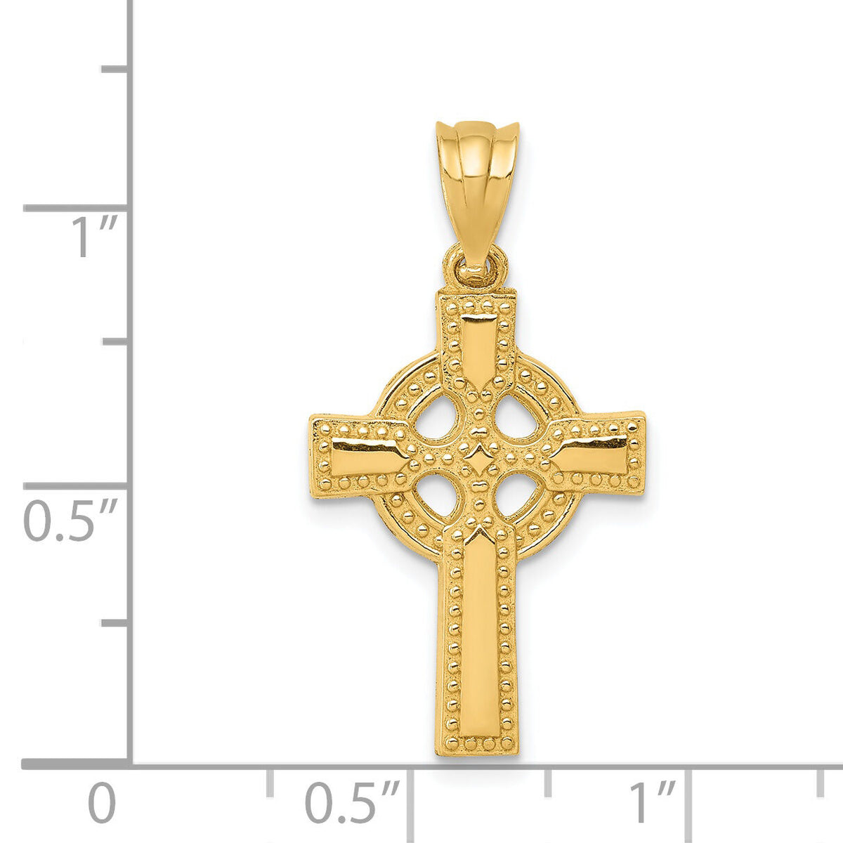 14k Celtic Cross Pendant-C1940