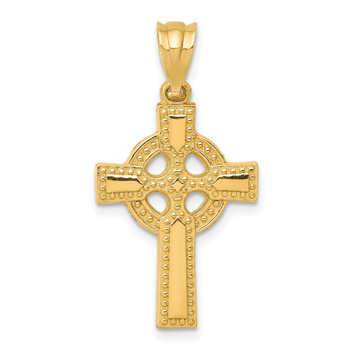 14k Celtic Cross Pendant-C1940