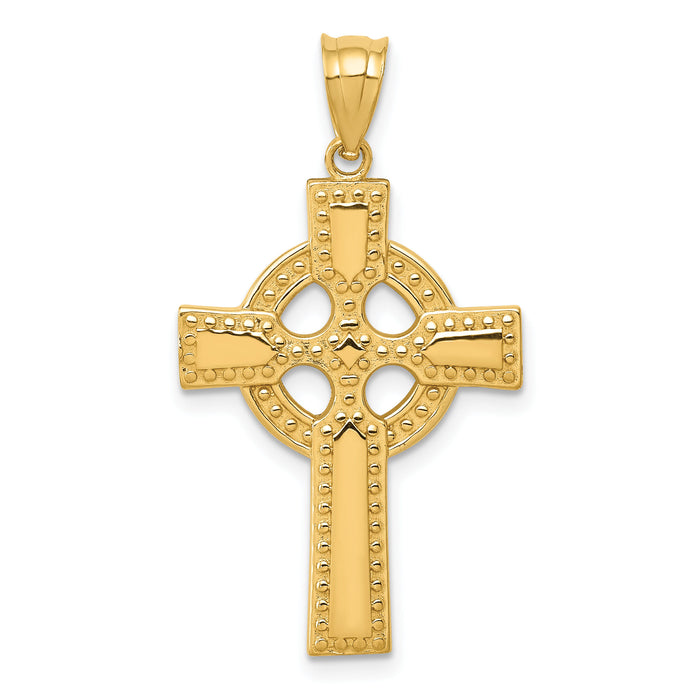 14k Celtic Cross Pendant-C1941