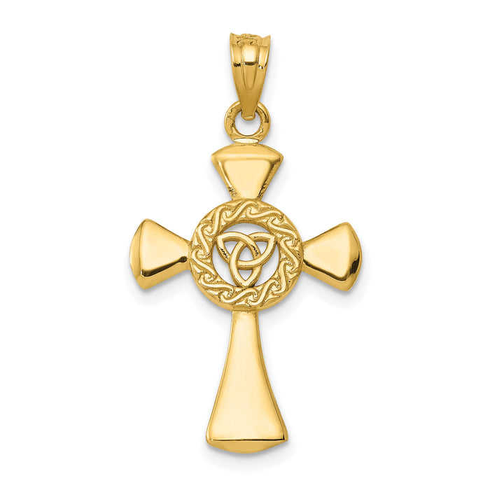 14k Celtic Cross Pendant-C1943