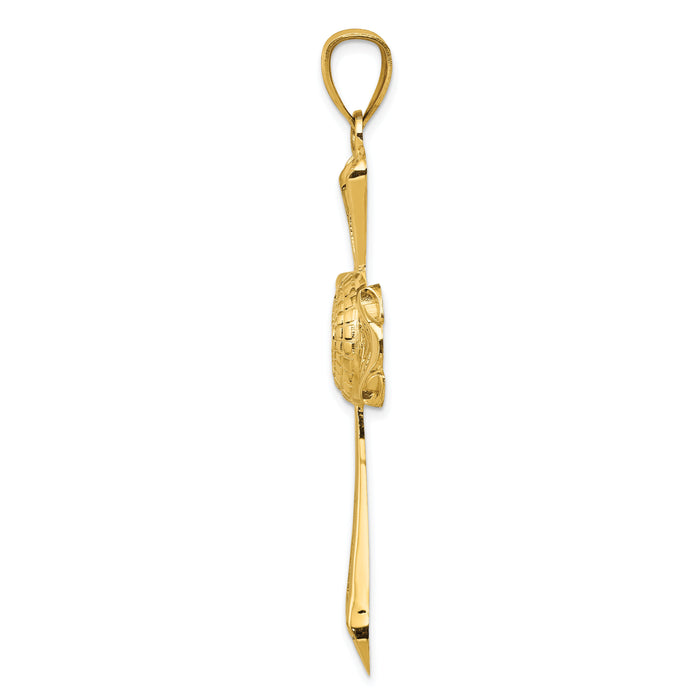 14k Celtic Cross Pendant-C1945