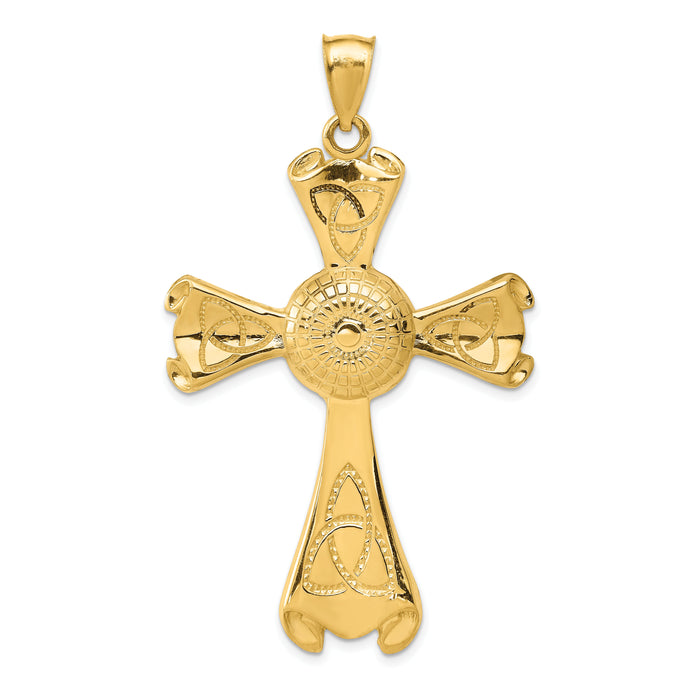 14k Celtic Cross Pendant-C1945