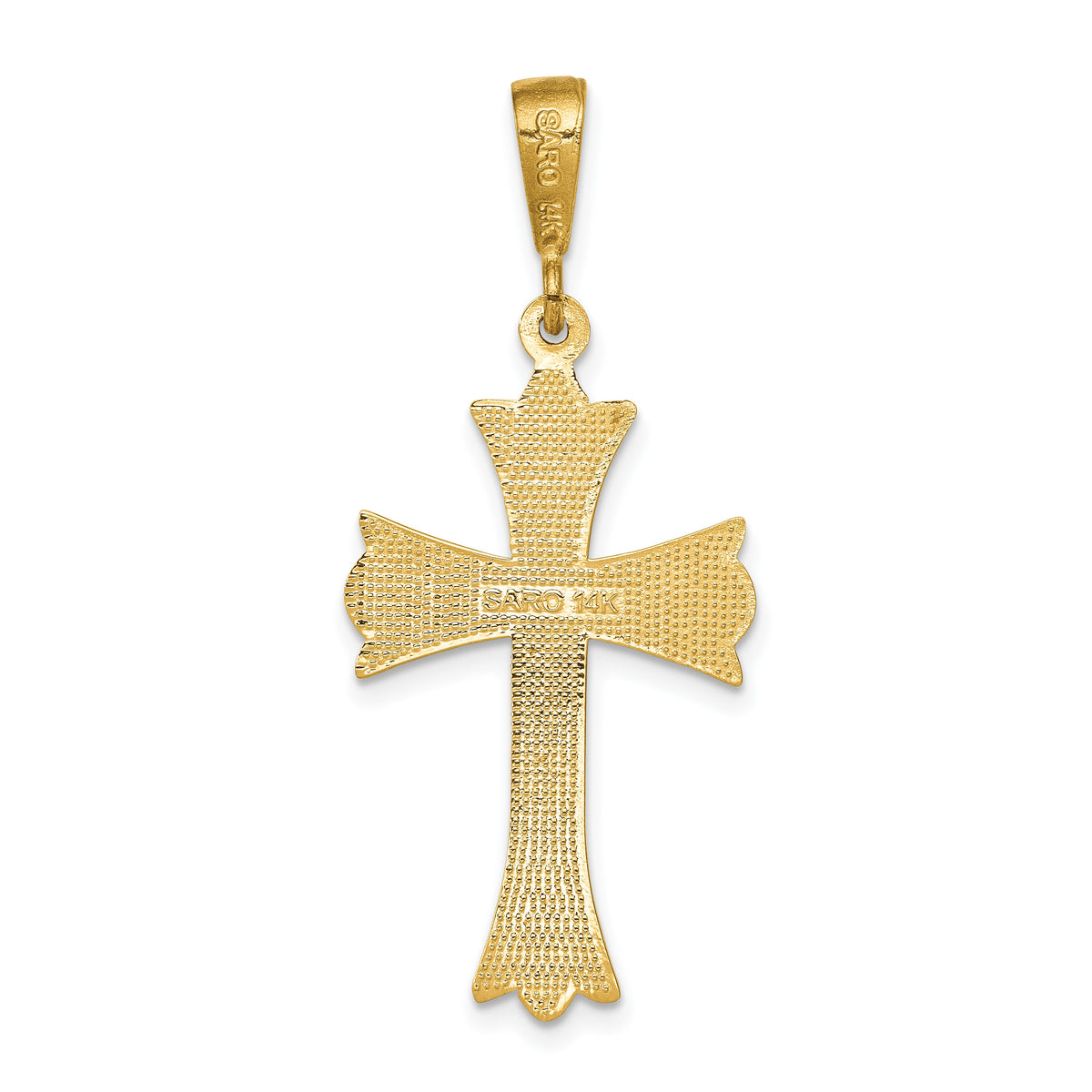 14k Fleur De Lis Cross Pendant-C1955