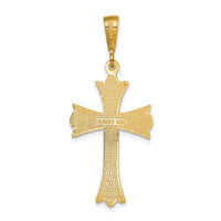 14k Fleur De Lis Cross Pendant-C1955