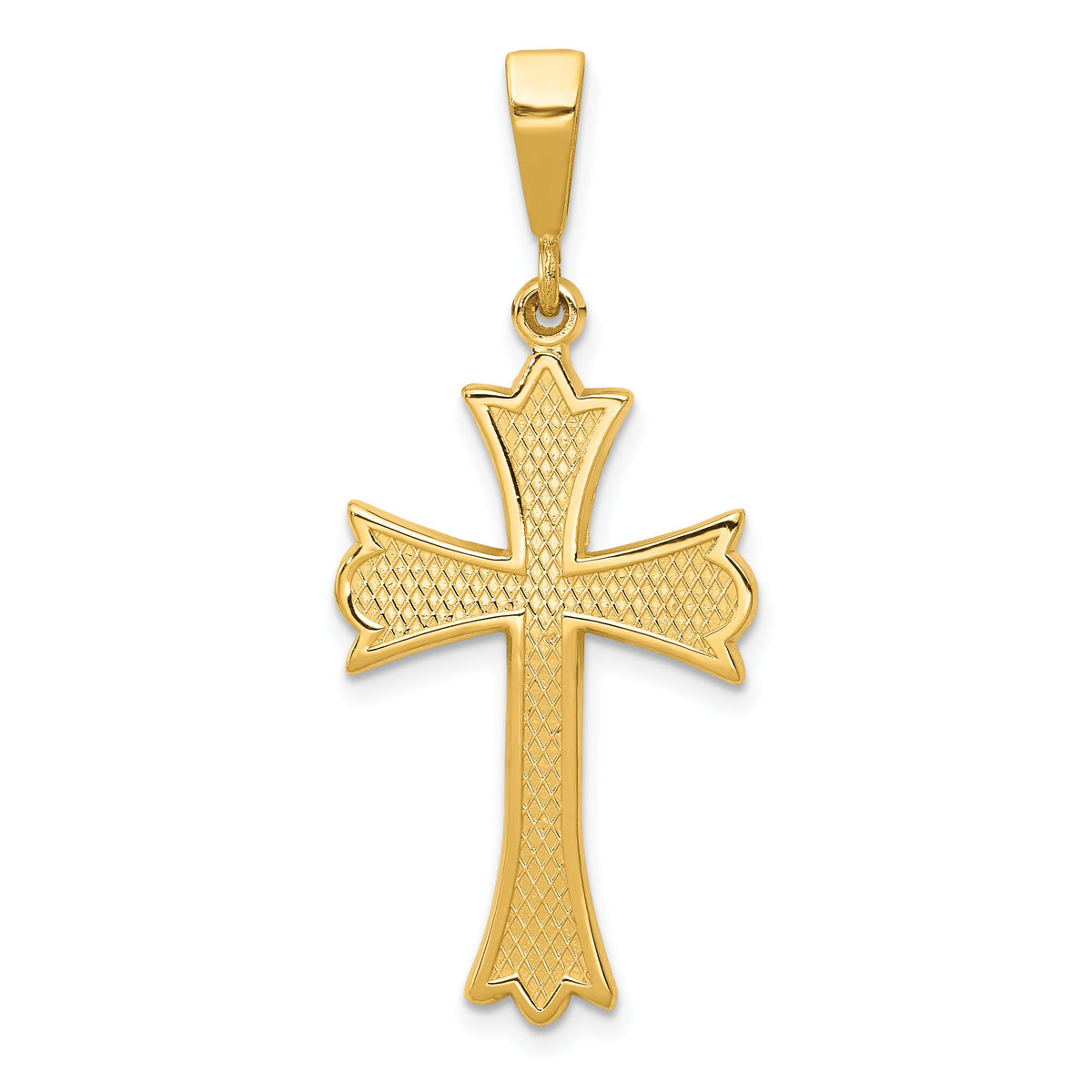 14k Fleur De Lis Cross Pendant-C1955