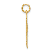 14k Fleur De Lis Cross Pendant-C1957