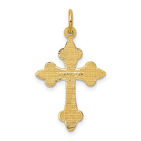 14k Fleur De Lis Cross Pendant-C1957
