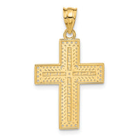 14k Greek Filigree Cross Pendant-C1962