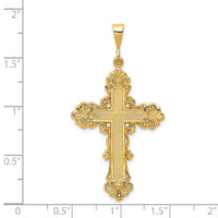 14k Fleur De Lis Cross Pendant-C1965