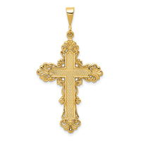 14k Fleur De Lis Cross Pendant-C1965