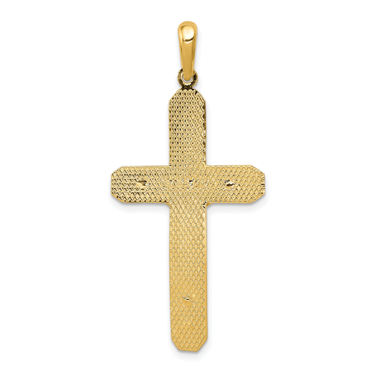 14k Polished Crucifix Pendant-C1984