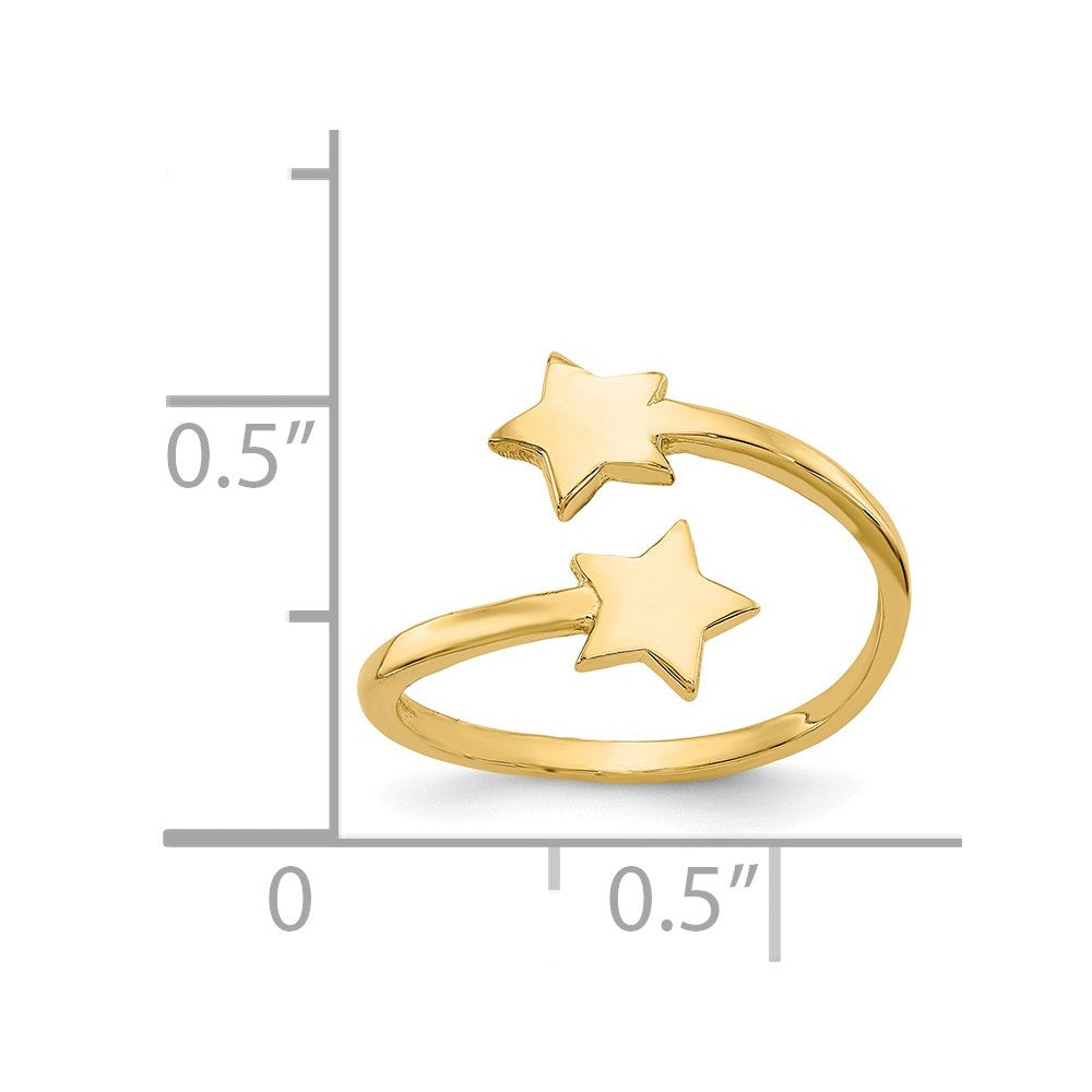 14k Star Toe Ring-C2080