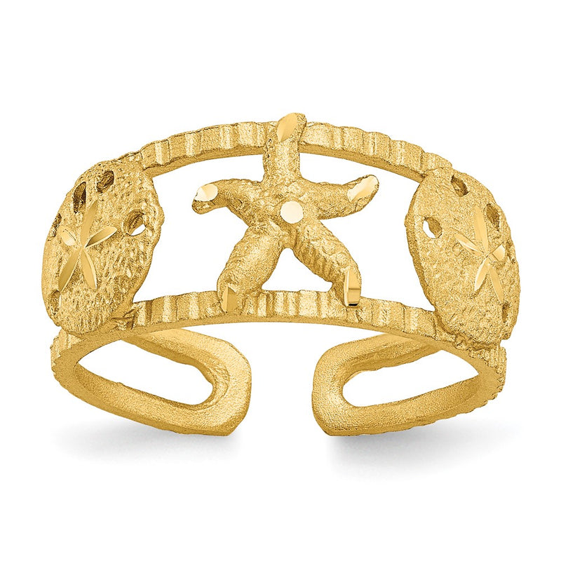 14k Starfish Toe Ring-C2082