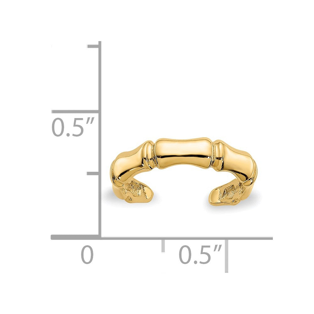 14k Bamboo Toe Ring-C2094